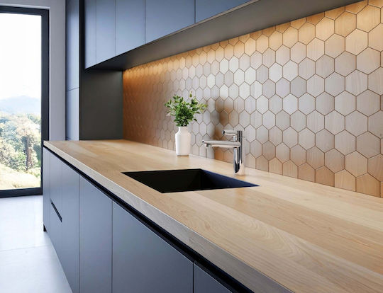 Decorative Wall Sticker Tiles 4 Pieces 25x23.2cm Douceur d'Intérieur