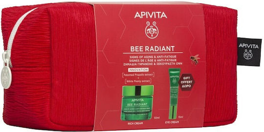 Apivita Bee Radiant Skin Care Set for Anti-ageing & Brightening 3 Pieces