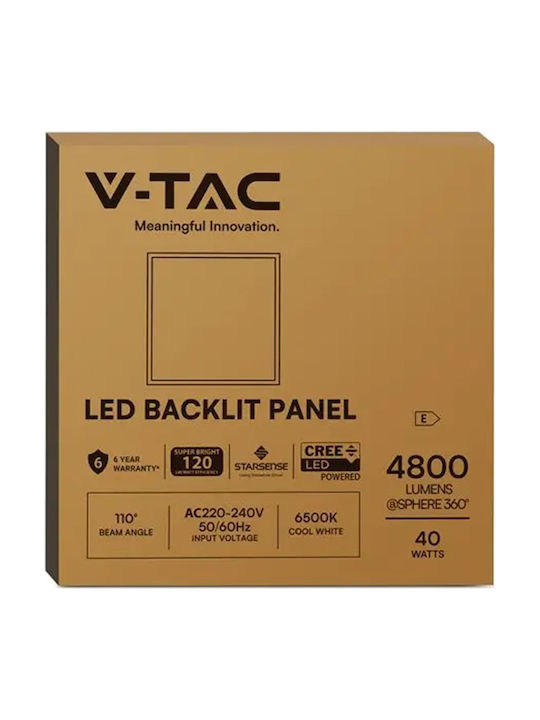 V-TAC Outdoor LED Panel 40W with Cool White Light 6500K