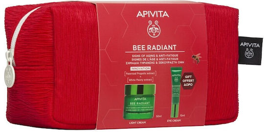 Apivita Bee Radiant Skin Care Set for Anti-ageing & Brightening 3 Pieces