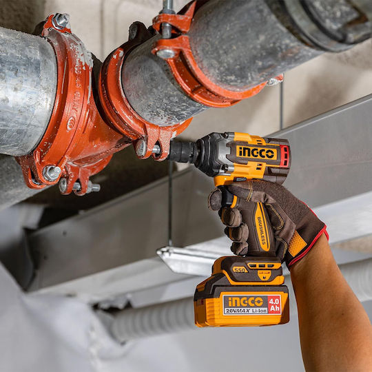 Ingco CIWLI2055E Brushless Μπουλονόκλειδο Μπαταρίας 20V 2x4Ah