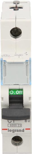 Legrand Automatic Circuit Breaker 1A Single-pole AC 403426
