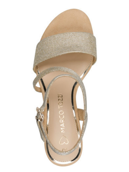 Anatomische Goldene Damen Sandalen