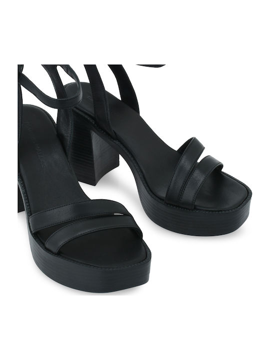Leather Black Sandals