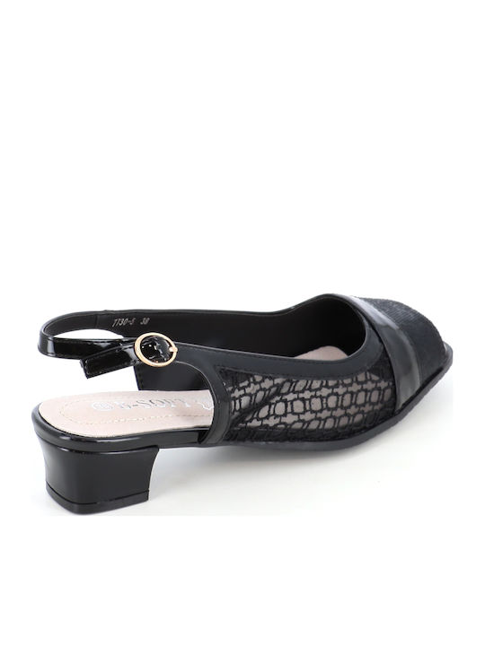 Heels with Strap Black 41/7730-54_BLACK