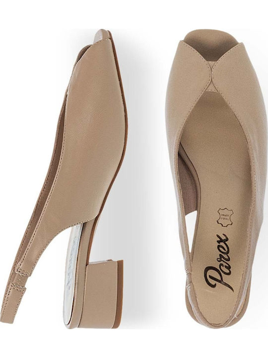 Heels with Strap Beige