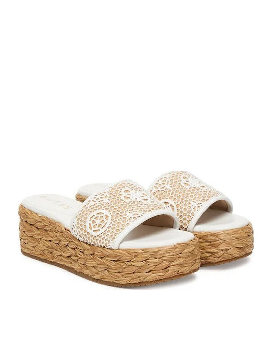 Summer Women's Platform Espadrilles Style White