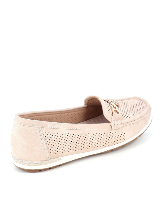 Women's Moccasins in Beige Colour 197/136-7_BEIGE