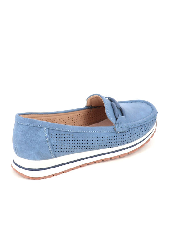 Women's Moccasins in Blue Colour 197/199-2_MPLE
