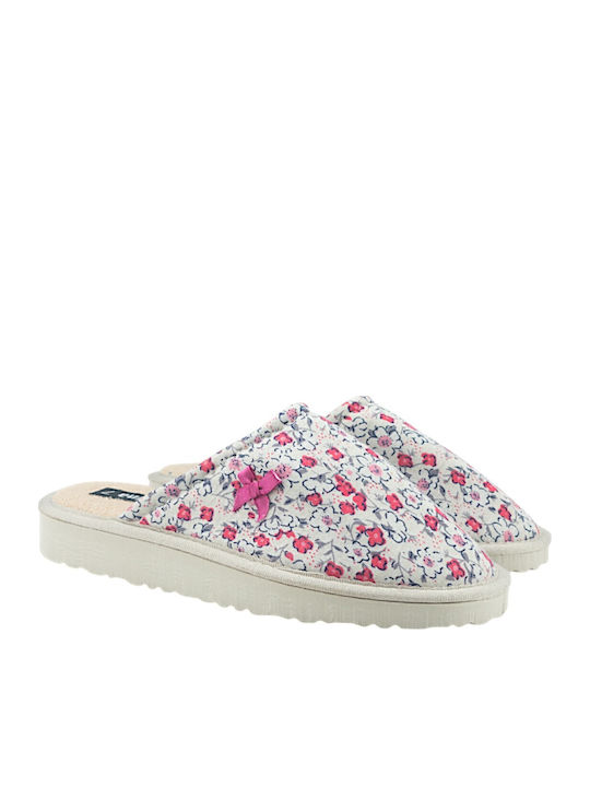 Closed-Toe Women's Slippers Beige