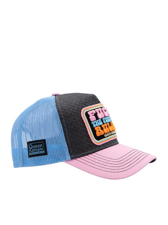 Queen Kerosin Καπέλο Fuck Rules Trucker Cap Rose