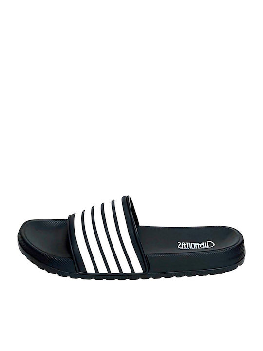 Men's Black Slides