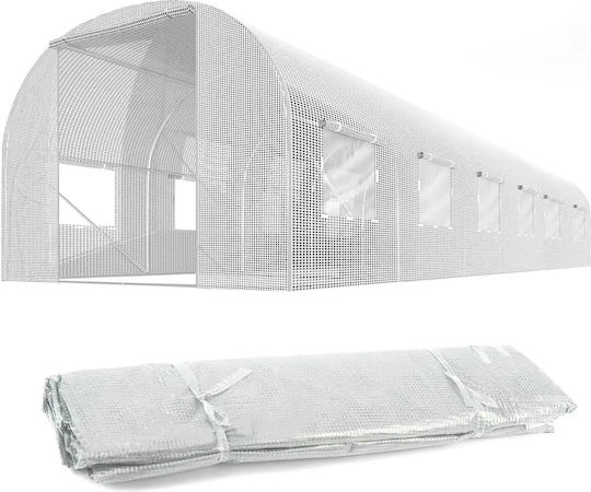 Folie Pentru Seră De Grădină 3x6m 18m2 Albă Plonos