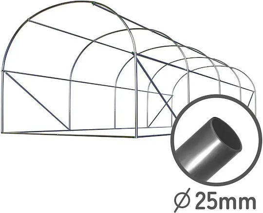 Seră De Grădină 2,5 X 4 M 10 M2 Roz Plonos