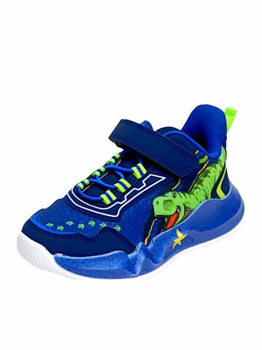 Παιδικά Sneakers με Φωτάκια Navy Μπλε