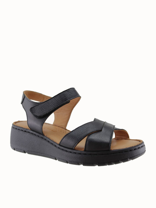 Sommer Damenplattformen Schwarze G-241672