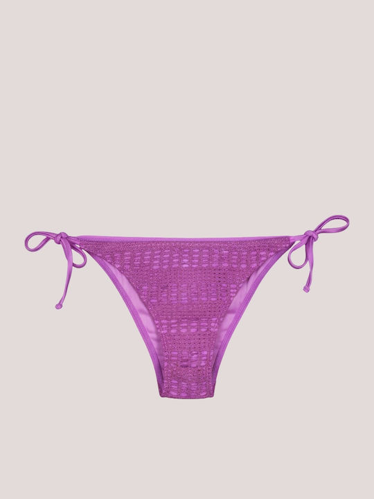 Set Bikini 3 Τεμαχίων Τριγωνάκι Push Up Μωβ
