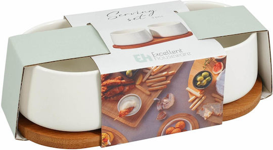 Excellent Houseware Dessert Turm Ständer & Tabletts 2 Schlitze aus Porzellan Weiß Ø22cm P11xM6.5cm 3 Stück Excellent Houseware Dessert Turm Ständer & Tabletts 2 Schlitze aus Porzellan Weiß Ø22cm P11xM6.5cm 3 Stück