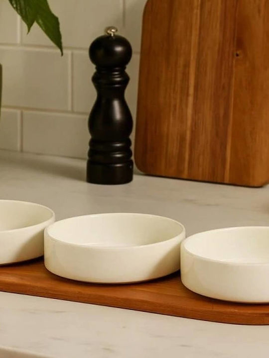Dessert Tower Stand From White Porcelain 4 Pieces Dessert Tower Stand From White Porcelain 4 Pieces