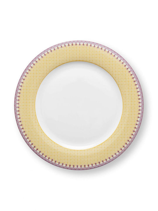 PiP Studio Εταζέρα από Πορσελάνη Κίτρινη Ø17cm Π21xΜ26.5cm