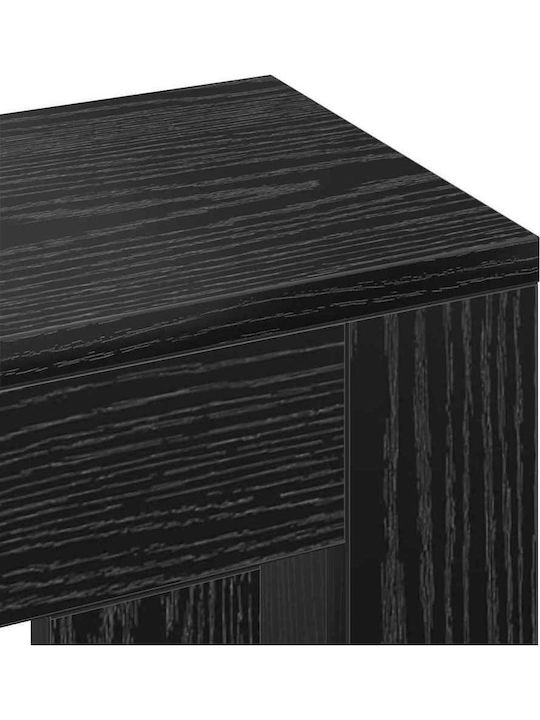vidaXL Black Particleboard Radiator Cover 78x20x82cm