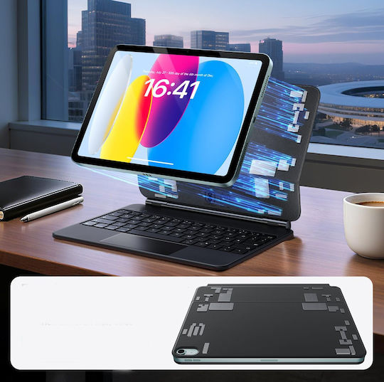 Θήκη Πληκτρολόγιο Ipad 10ης Γενιάς 10 9″ Hou Mf-10 Bluetooth Touchpad Qwertz