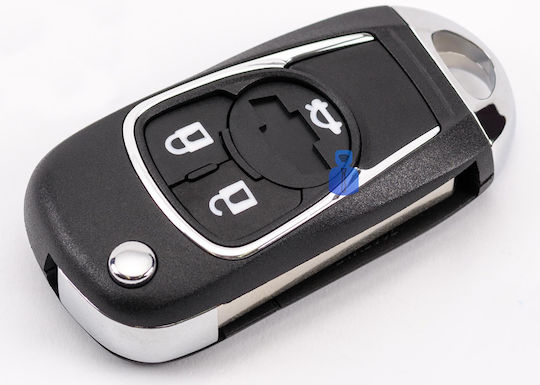 Car Key Shell with Key Blade with 3 Buttons for Chevrolet