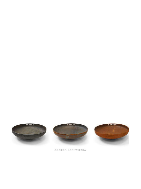 Bonfeu Outdoor Metal Fireplace Brown 60x60x17cm