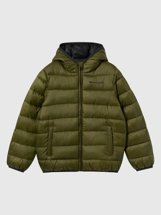Kinderjacken & Winterjacken Gesteppt mit Kapuze Khaki