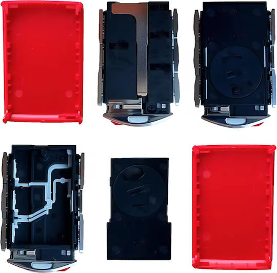 Carcasa Telecomandă Smart Key Keyless Auto 4 Butoane Volvo Roșu