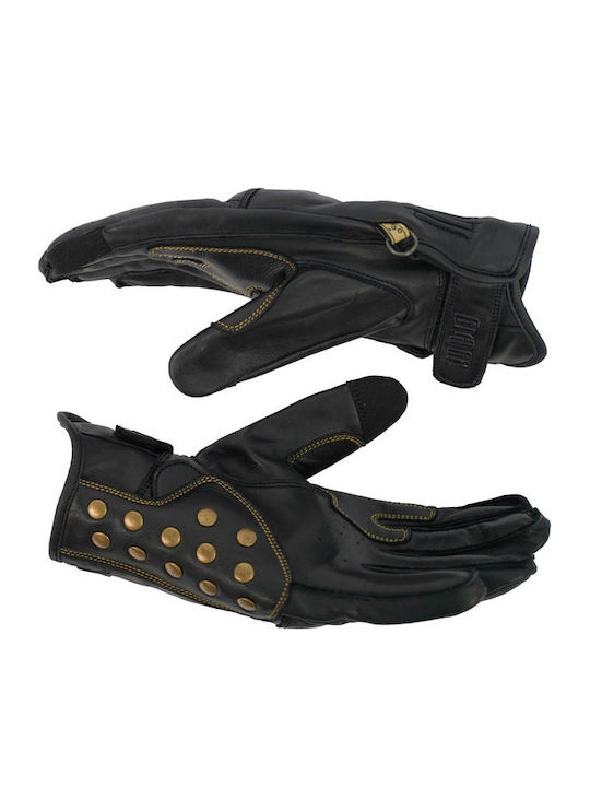 ByCity Thunder Summertime Men's Motorcycle Leather Gloves Black
