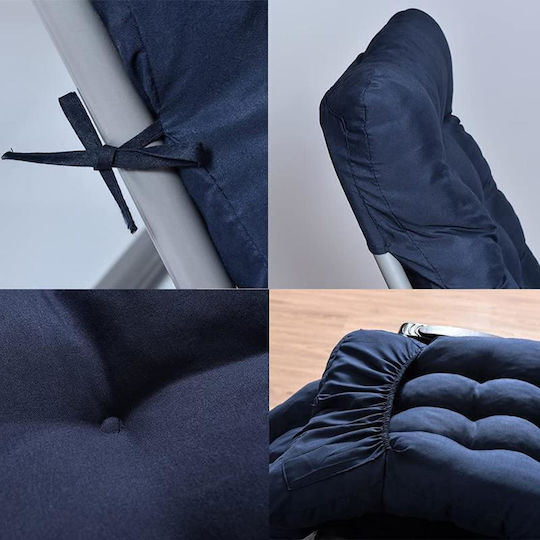 Perna Scaunului De Grădină Cu Spătar Maro 53x170cm