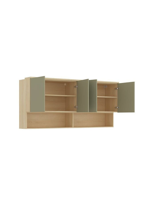 Wall Cabinet Nolcala 106 Green 186x43x85cm