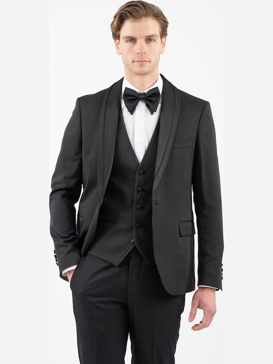 Summer Men's Groom's Suit Black