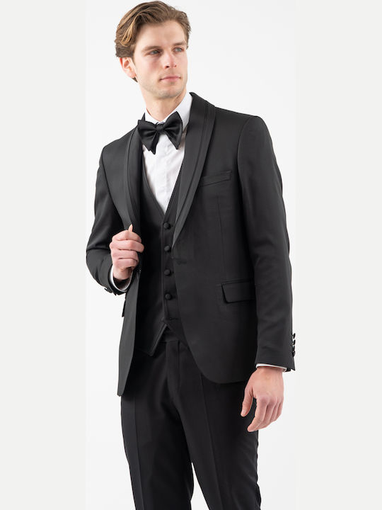 Summer Men's Groom's Suit Black