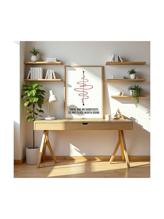 Плакат Цитат Без Кратки Пътища Pq183 21см X 30см