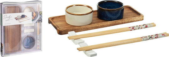 Excellent Houseware Πλατώ Σερβιρίσματος για Σούσι Ξύλινο 9τμχ Excellent Houseware Πλατώ Σερβιρίσματος για Σούσι Ξύλινο 9τμχ
