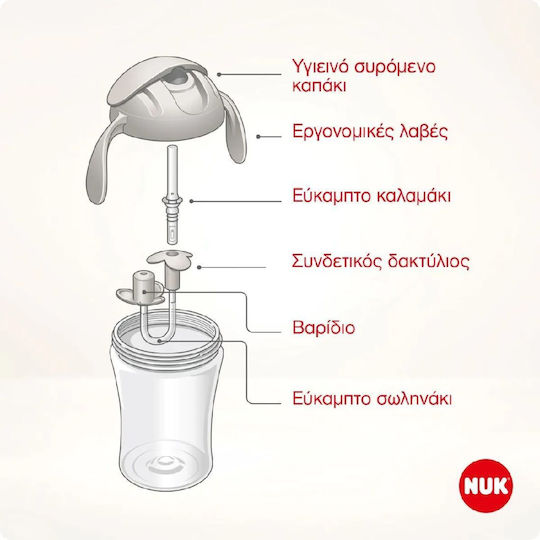 Nuk Детска Чаша Motion Cup Жълта 230ml