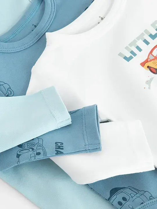 Cool Club Set Light Blue Onesies 3 Pieces