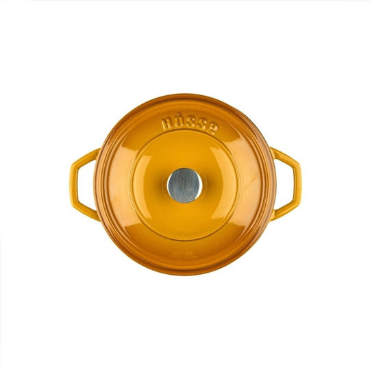 Hosse Βαθιά Κατσαρόλα από Μαντέμι 2.61lt / 20cm Κίτρινη