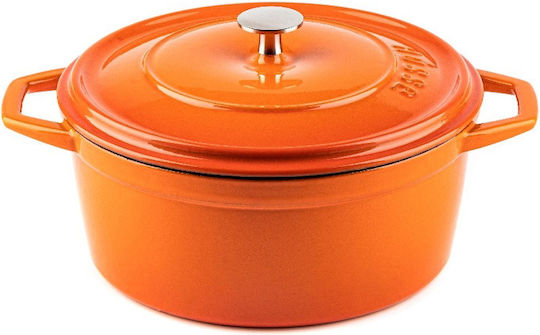 Hosse Βαθιά Κατσαρόλα από Μαντέμι 2.61lt / 20cm Πορτοκαλί