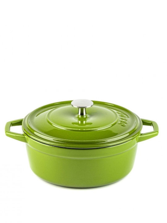 Hosse Tieftopf aus Gusseisen 2.61l / 20cm Grüne