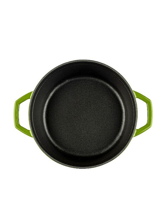 Hosse Deep Cast Iron Pot 9cm Green