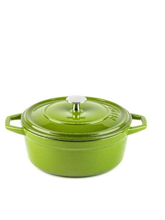 Hosse Deep Cast Iron Pot 9cm Green