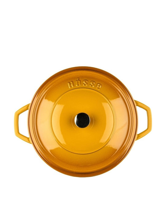 Hosse Βαθιά Κατσαρόλα από Μαντέμι 3.15lt / 26cm Κίτρινη