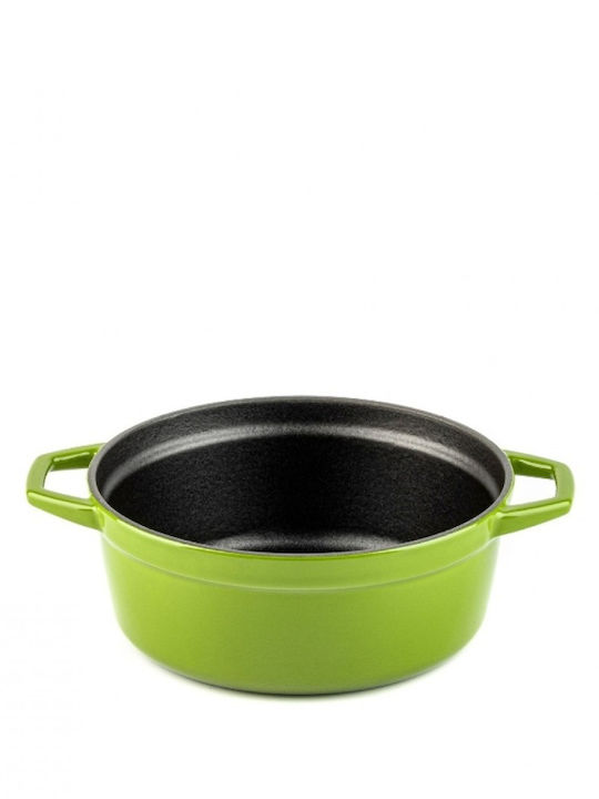 Hosse Deep Cast Iron Pot 4.4l 24cm Green