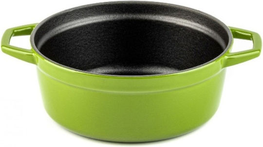 Hosse Deep Cast Iron Pot 4.4l 24cm Green