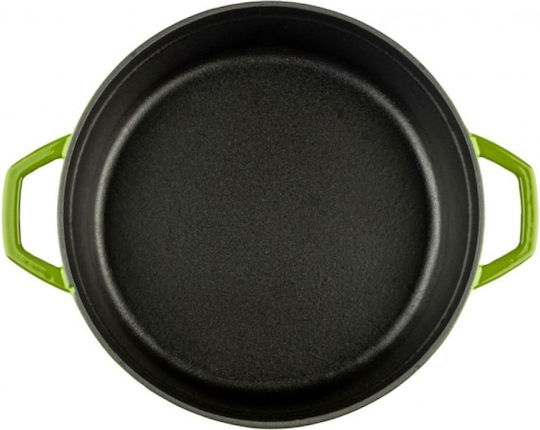 Hosse Deep Cast Iron Pot 3.4lt 28cm Green