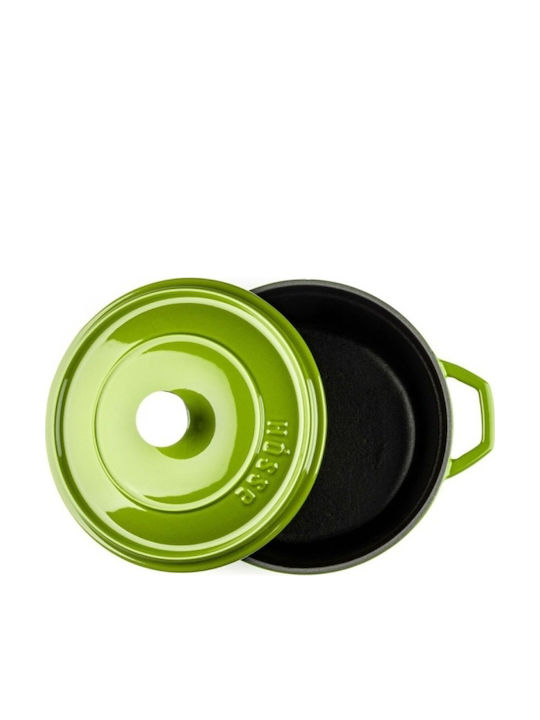 Hosse Deep Cast Iron Pot 4.4l 24cm Green
