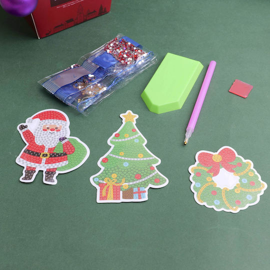 Diy Christmas Series Αυτοκόλλητα Στρας Άγιου Βασίλη